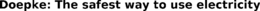 DOEPKE: THE SAFEST WAY TO USE ELECTRICITY trademark