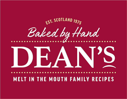 EST. SCOTLAND 1975 BAKED BY HAND DEAN'S MELT IN THE MOUTH FAMILY RECIPES trademark