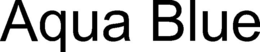 AQUA BLUE trademark