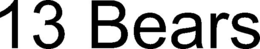 13 BEARS trademark