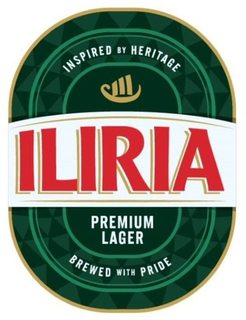 ILIRIA PREMIUM LAGER INSPIRED BY HERITAGE BREWED WITH PRIDE trademark
