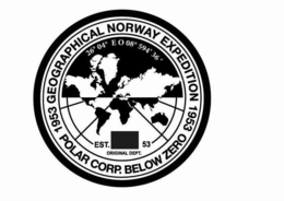 1953 GEOGRAPHICAL NORWAY EXPEDITION 1953 POLAR CORP. BELOW ZERO EST. 53 ORIGINAL DEPT. trademark