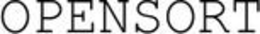 OPENSORT trademark