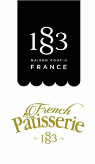 1883 MAISON ROUTIN FRANCE FRENCH PâTISSERIE 1883 trademark