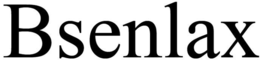 BSENLAX trademark