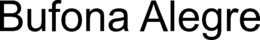 BUFONA ALEGRE trademark