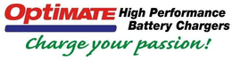 OPTIMATE HIGH PERFORMANCE BATTERY CHARGERS CHARGE YOUR PASSION! trademark