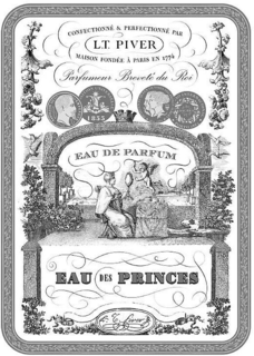 EAU DES PRINCES CONFECTIONNÉ & PERFECTIONNÉ PAR L.T. PIVER MAISON FONDÉE À PARIS EN 1774, PARFUMEUR BREVETé DU ROI EAU DE PARFUM trademark