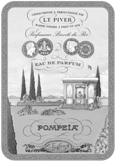POMPEIA CONFECTIONNÉ & PERFECTIONNÉ PAR L.T. PIVER MAISON FONDÉE À PARIS EN 1774 PARFUMEUR BREVETé DU ROI EAU DE PARFUM trademark