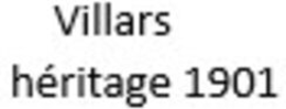 VILLARS HÉRITAGE 1901 trademark