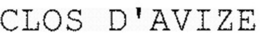 CLOS D'AVIZE trademark
