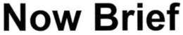 NOW BRIEF trademark