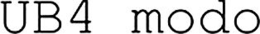UB4 MODO trademark