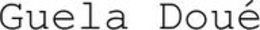 GUELA DOUé trademark
