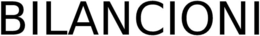 BILANCIONI trademark