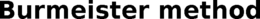 BURMEISTER METHOD trademark