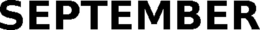 SEPTEMBER trademark