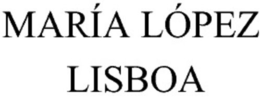 MARÍA LÓPEZ LISBOA trademark