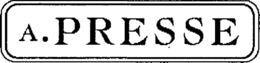 A. PRESSE trademark