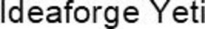 IDEAFORGE YETI trademark