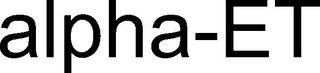 ALPHA-ET trademark