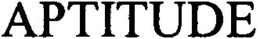 APTITUDE trademark