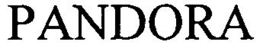 PANDORA trademark