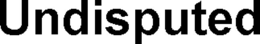 UNDISPUTED trademark