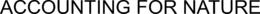 ACCOUNTING FOR NATURE trademark