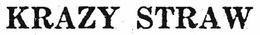 KRAZY STRAW trademark