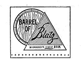 BARREL OF BLATZ trademark