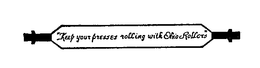 "KEEP YOUR PRESSES ROLLING WITH OHIO ROLLER" trademark