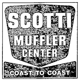 SCOTTI MUFFLER CENTER (PLUS OTHER NOTATIONS) trademark