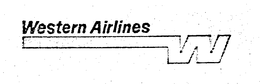 WESTERN AIRLINES trademark