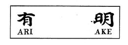 ARI AKE trademark