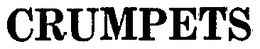 CRUMPETS trademark