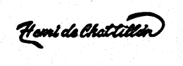 HENRI DE CHATTILLION trademark