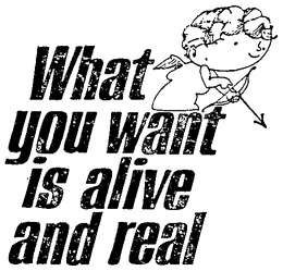 WHAT YOU WANT IS ALIVE AND REAL trademark