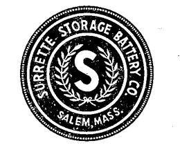 S SURRETTE STORAGE BATTERY CO. trademark