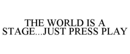 THE WORLD IS A STAGE...JUST PRESS PLAY trademark