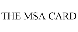 THE MSA CARD trademark