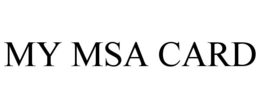 MY MSA CARD trademark