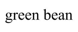 GREEN BEAN trademark