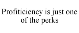 PROFITICIENCY IS JUST ONE OF THE PERKS trademark