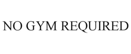 NO GYM REQUIRED trademark