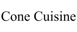 CONE CUISINE trademark
