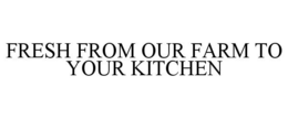 FRESH FROM OUR FARM TO YOUR KITCHEN trademark