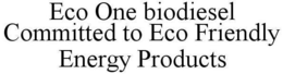 ECO ONE BIODIESEL trademark