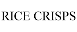 RICE CRISPS trademark