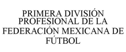 PRIMERA DIVISIÓN PROFESIONAL DE LA FEDERACIÓN MEXICANA DE FÚTBOL trademark